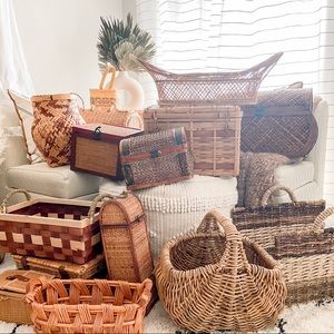 Vintage Wicker Basket Collection!